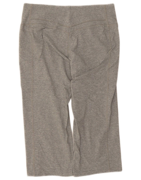 Pantaloni della tuta Nike Dri Fit Capri da donna UK 14 Grigio medio chiazzato