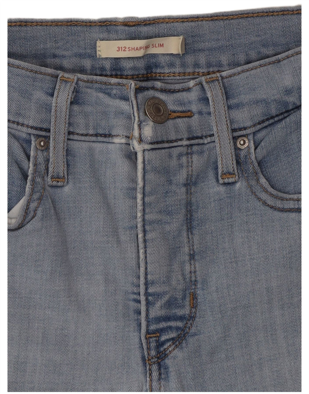 Levi's Donna 312 Shaping Slim Jeans W27 L30 Cotone Blu