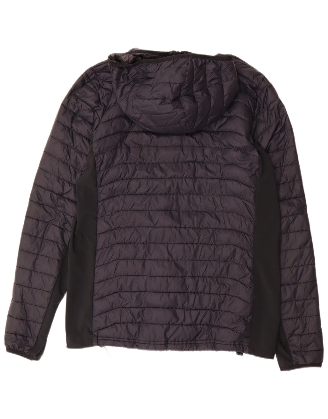 Giacca imbottita con cappuccio da uomo Columbia in nylon color block medio blu navy