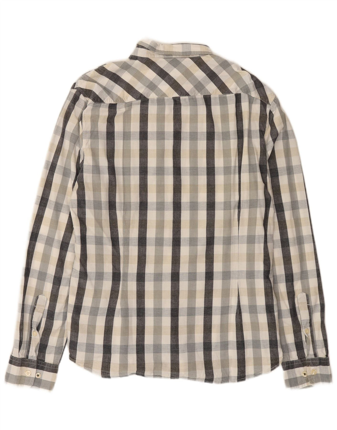 Camicia da uomo Lee in cotone a quadri grandi grigi