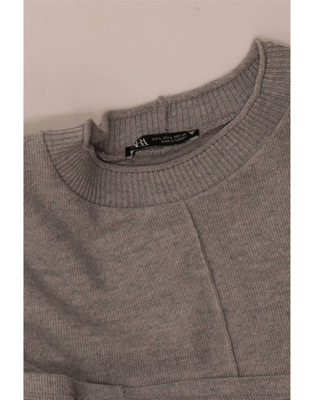 Abito maglione Zara da donna UK 16 grande grigio