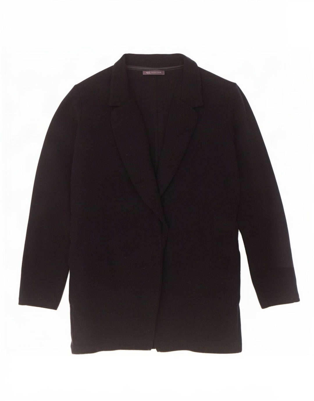 Cappotto aperto da donna Marks & Spencer UK 18 XL poliestere blu navy