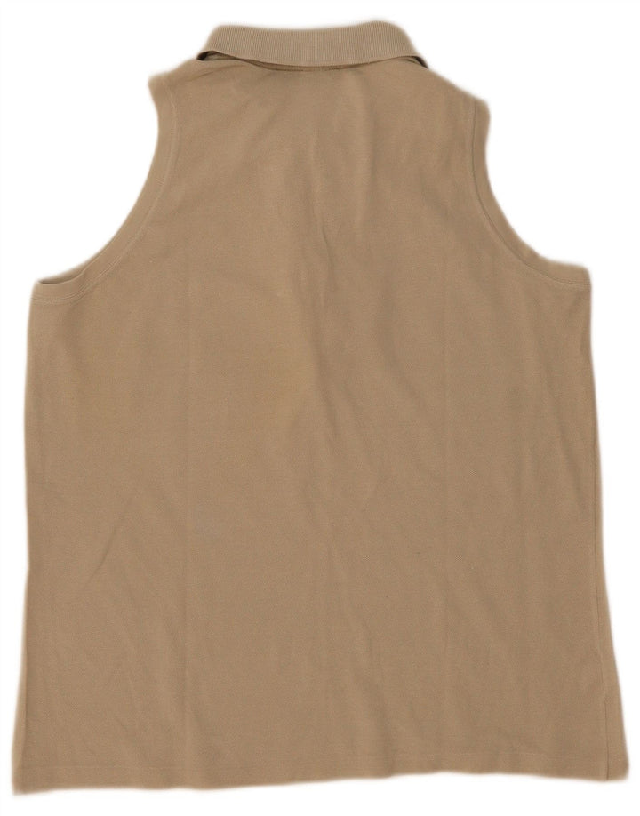 Polo senza maniche da donna Lacoste taglia 44 grande beige