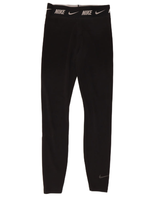 Leggings attillati da donna Nike UK 8 piccoli in cotone nero