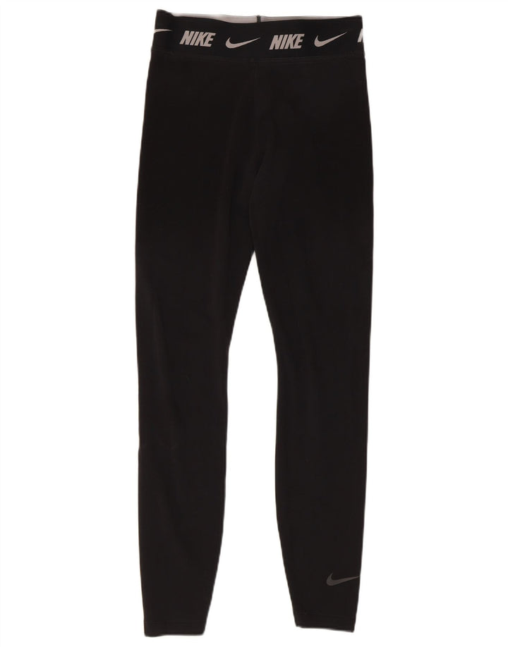 Leggings attillati da donna Nike UK 8 piccoli in cotone nero