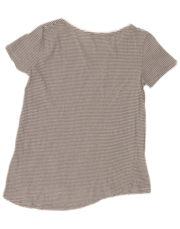 T-shirt da donna ZARA Top UK 10 piccola grigia gessata