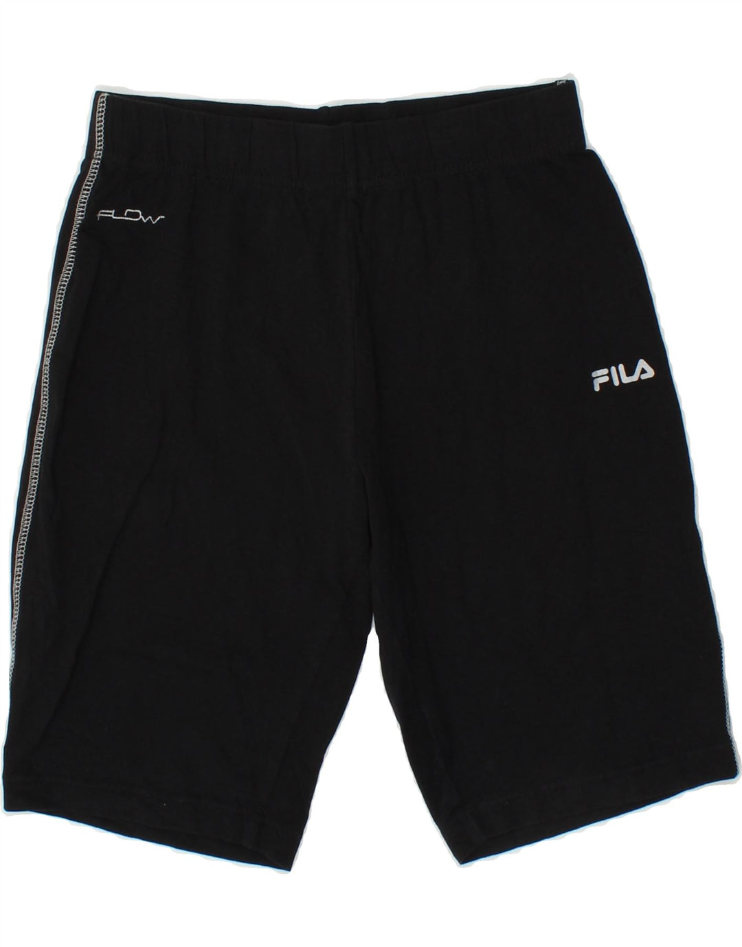 FILA Womens Sport Shorts UK 12 Medium  Black Cotton Vintage Fila and Second-Hand Fila from Messina Hembry 
