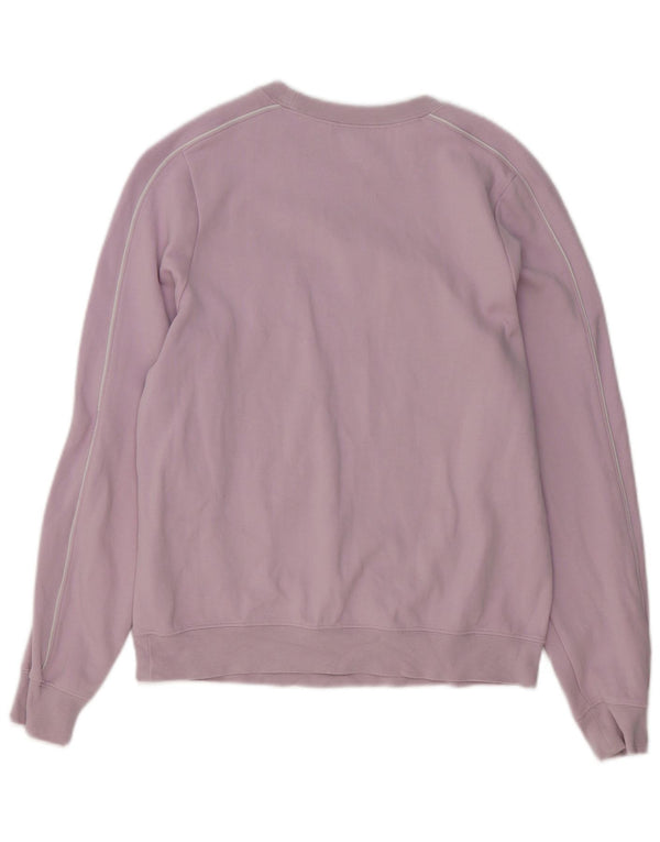 Felpa con grafica Nike da donna, maglione UK 10, piccolo cotone viola