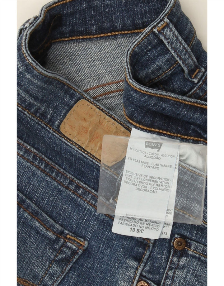 Jeans dritti da donna LEVI'S US 10 Large W30 L29 Cotone blu