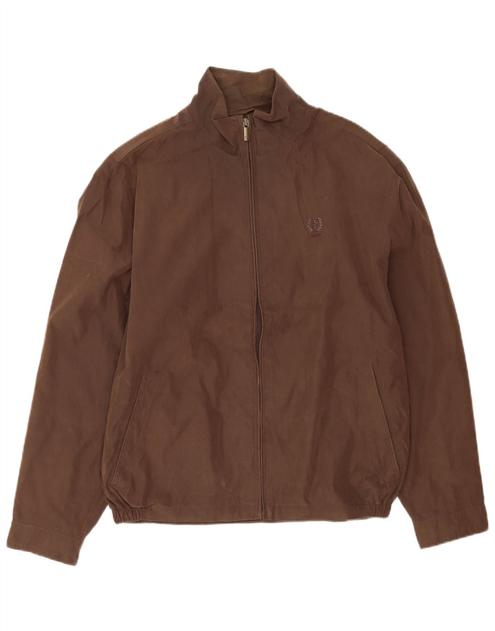 Giubbotto bomber da uomo Izod UK 36 piccolo poliestere marrone