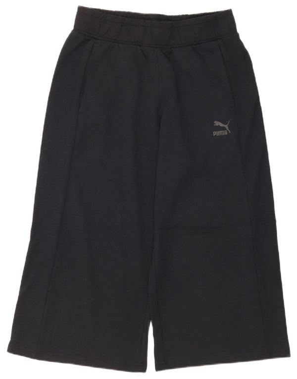 Pantaloni della tuta Puma da donna Capri UK 10 Small Blu Navy Cotone