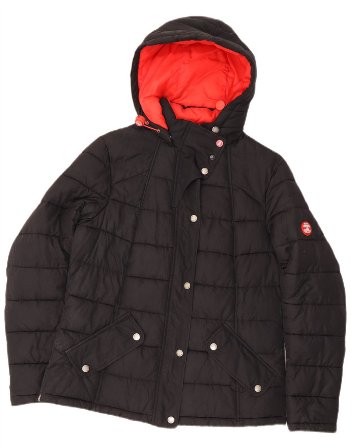 Giacca imbottita con cappuccio da donna Barbour UK 12 media nera