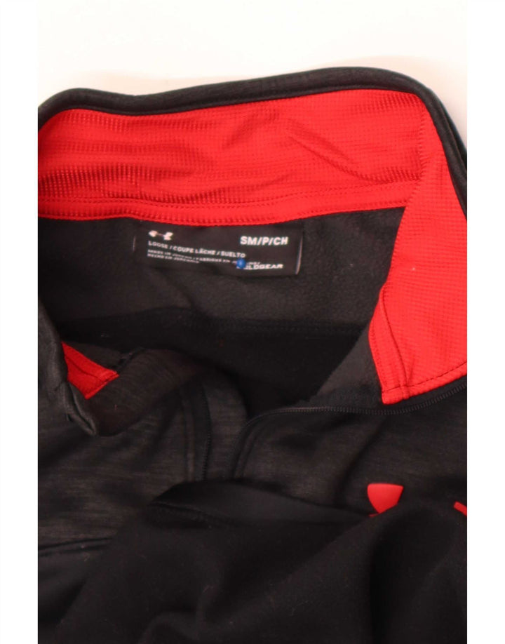 Felpa da uomo Under Armour Cold Gear, maglione piccolo, colore nero
