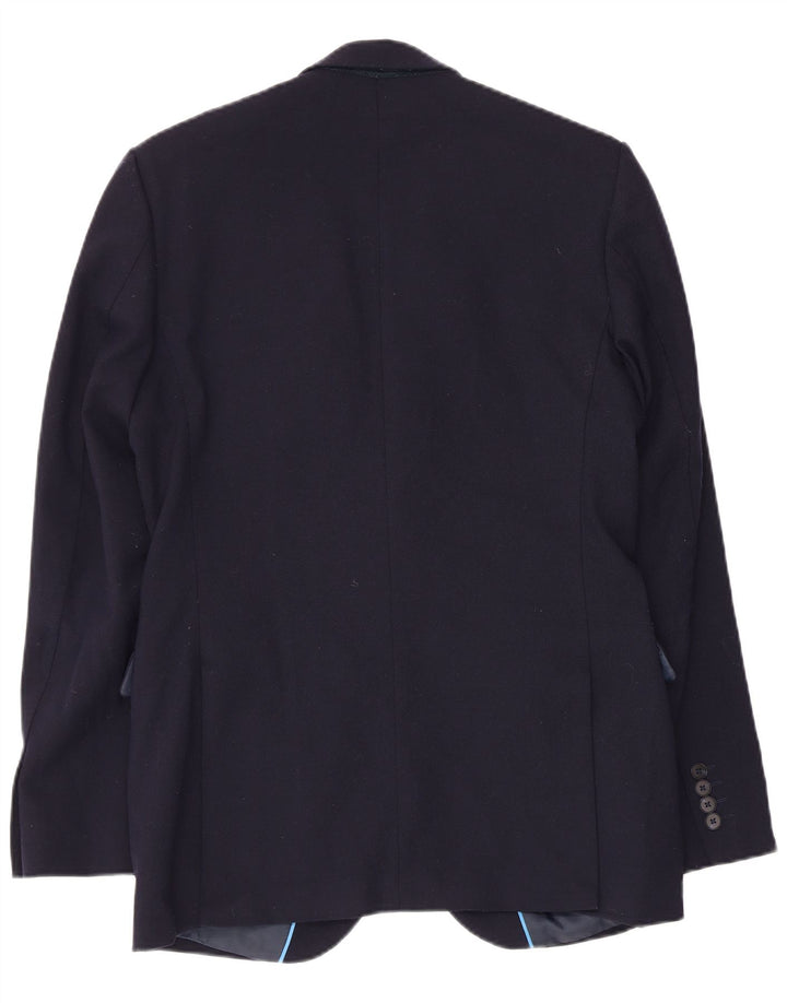 Giacca blazer slim fit a 2 bottoni Marks & Spencer da uomo UK 38 medio blu navy