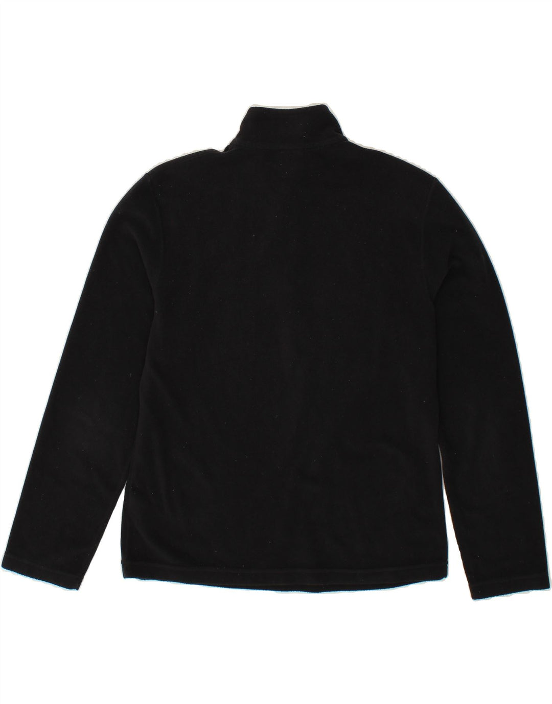 FILA Womens Zip Neck Fleece Jumper IT 44 Medium Black Polyester Vintage Fila and Second-Hand Fila from Messina Hembry 