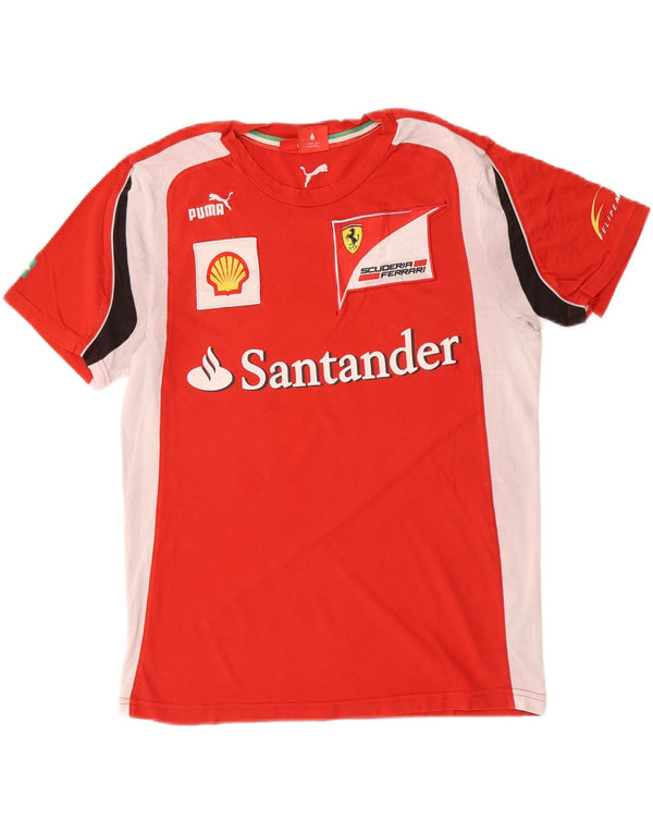 PUMA Scuderia Ferrari T-shirt grafica da uomo Top Small Red Colourblock