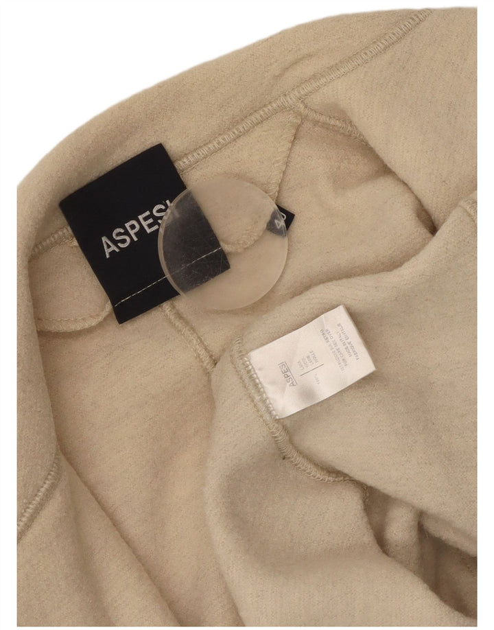 Giacca Blazer a 2 Bottoni da Donna Aspesi IT 40 Small Beige Lana