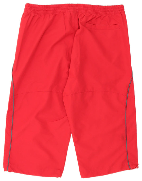 ADIDAS Mens Graphic Bermuda Sport Shorts Large  Red Polyester