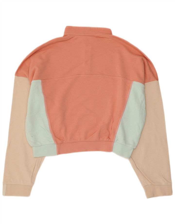 Felpa corta oversize da donna Adidas UK 14 rosa medio