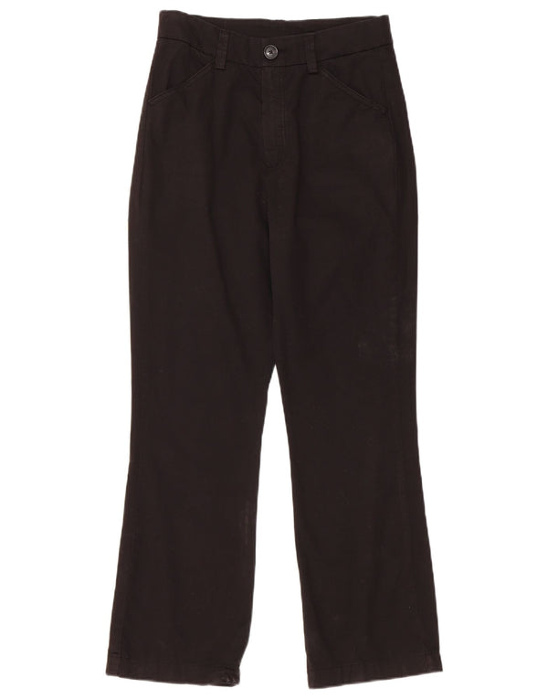 Pantaloni casual bootcut da donna Massimo Dutti US 34 2XS W24 L26 Cotone nero