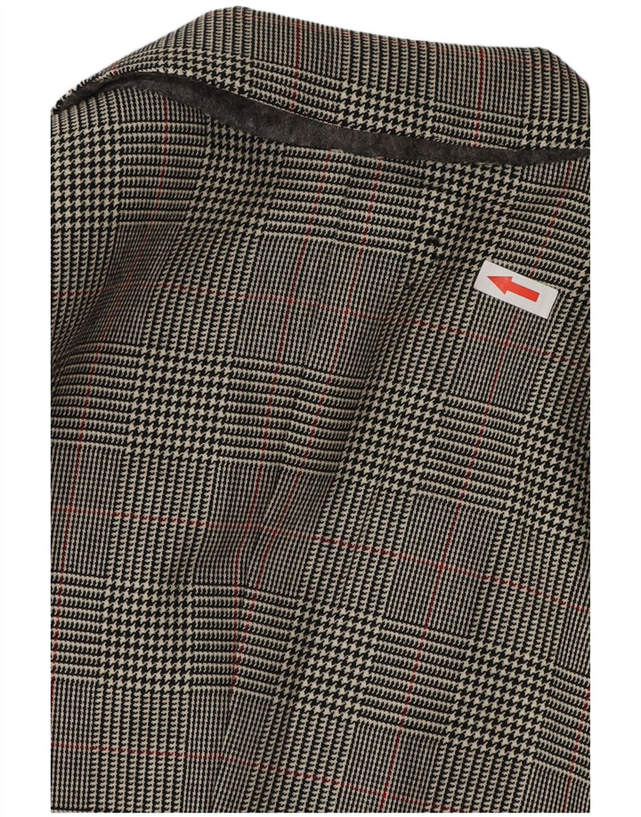 Giacca blazer da uomo a 3 bottoni VINTAGE UK 38 pied de poule grigio medio