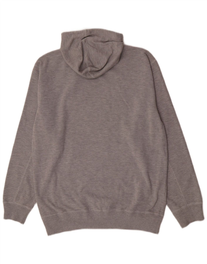 Felpa con cappuccio da uomo Gas XL in cotone grigio