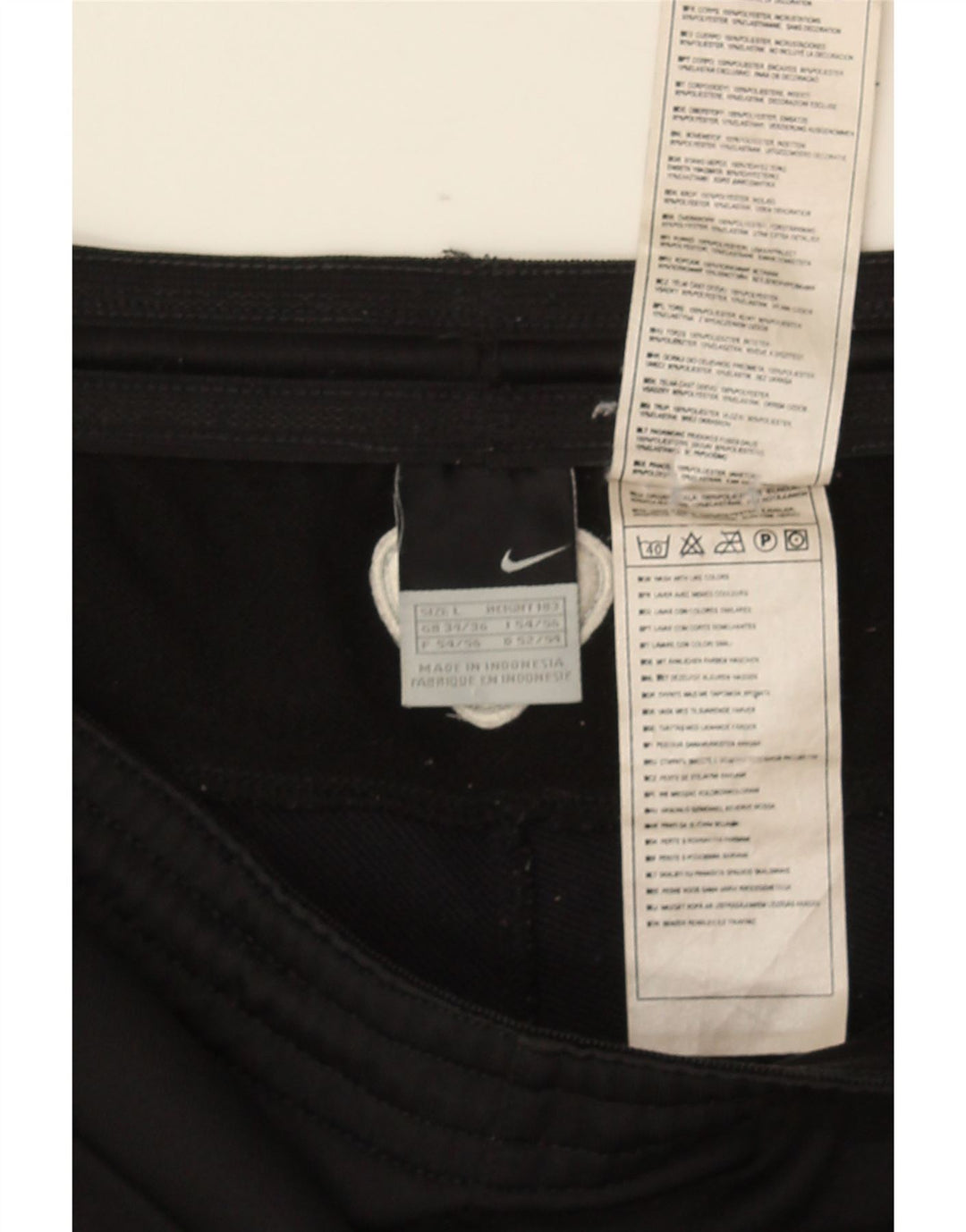 Pantaloncini sportivi Nike da uomo con grafica, grandi, in poliestere nero