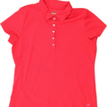 IZOD Womens Polo Shirt UK 16 Large Red Polyester Vintage Izod and Second-Hand Izod from Messina Hembry 