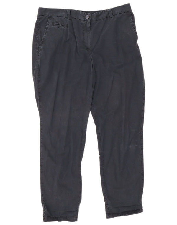 Pantaloni chino da donna Marks & Spencer UK 12 medi W32 L26 Blu navy