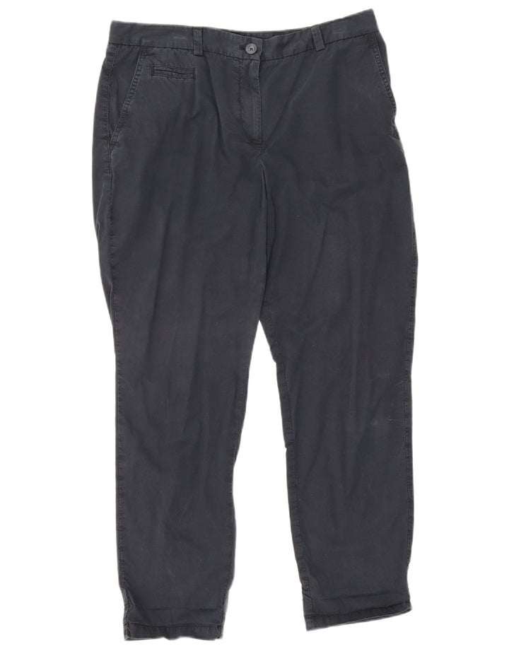 Pantaloni chino da donna Marks & Spencer UK 12 medi W32 L26 Blu navy