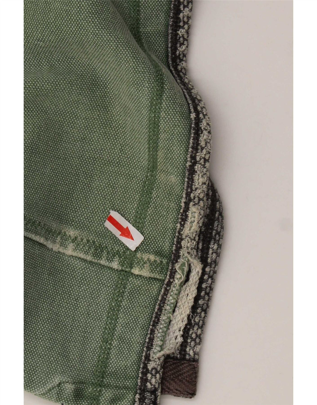 Felpa da uomo con collo con zip Fat Face Maglione in cotone verde medio