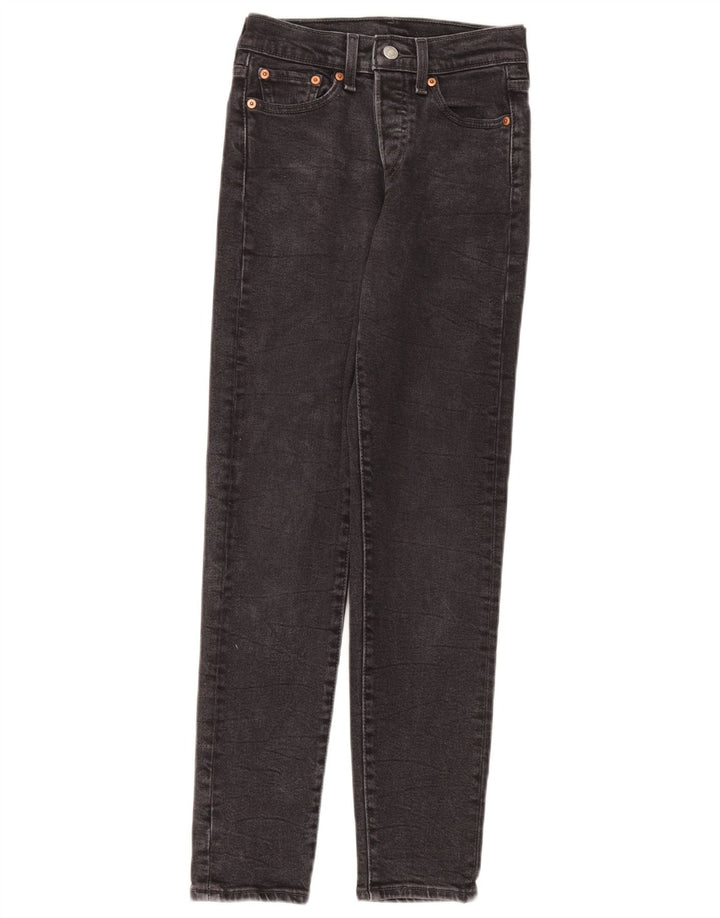 Jeans slim da donna Levi's W24 L28 cotone grigio