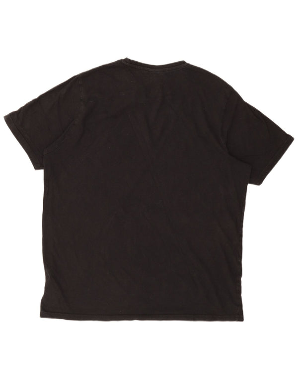 T-shirt grafica da uomo ELLESSE Top XL in cotone nero