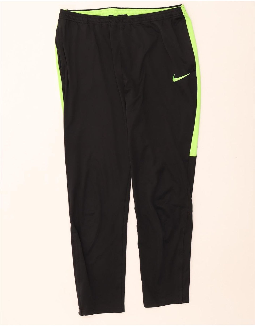 Pantaloni da tuta NIKE Dri Fit da uomo, grandi, in poliestere color block nero