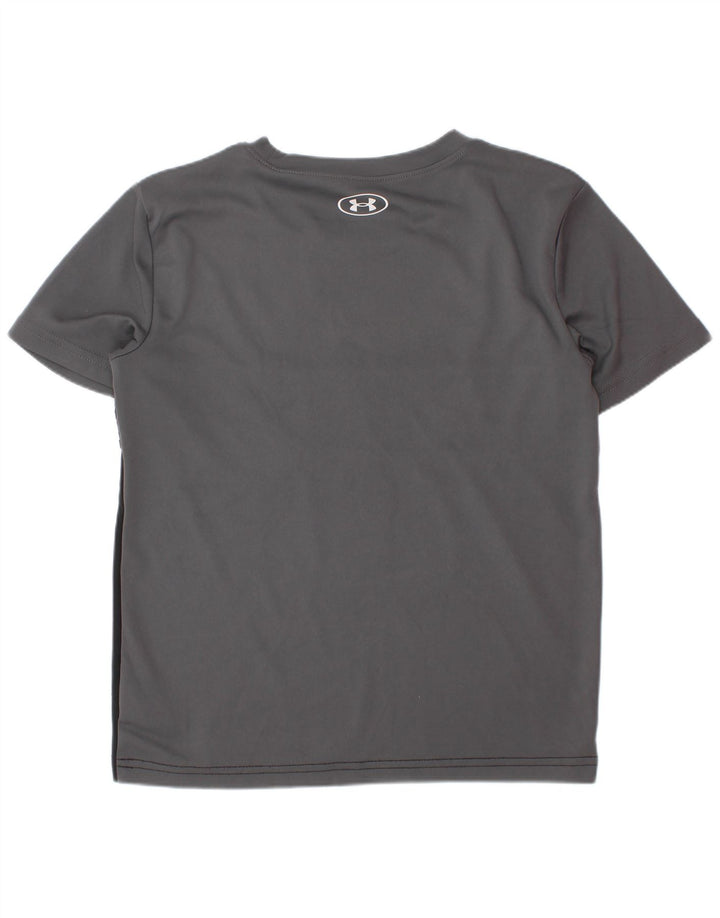 Maglietta grafica per ragazzi UNDER ARMOUR Top 6-7 anni in poliestere color block grigio
