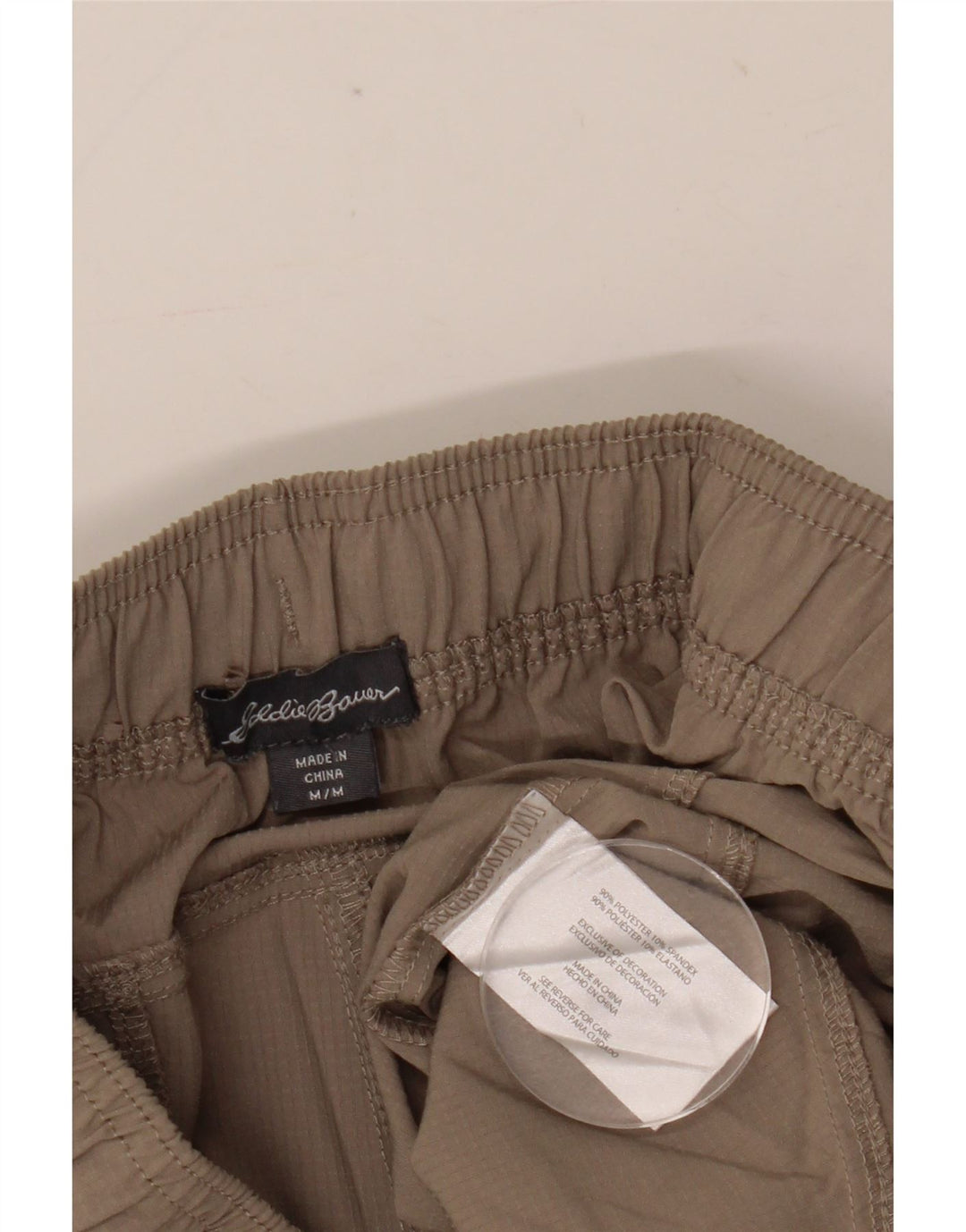 Pantaloni corti affusolati da donna Eddie Bauer medi W30 L24 poliestere grigio