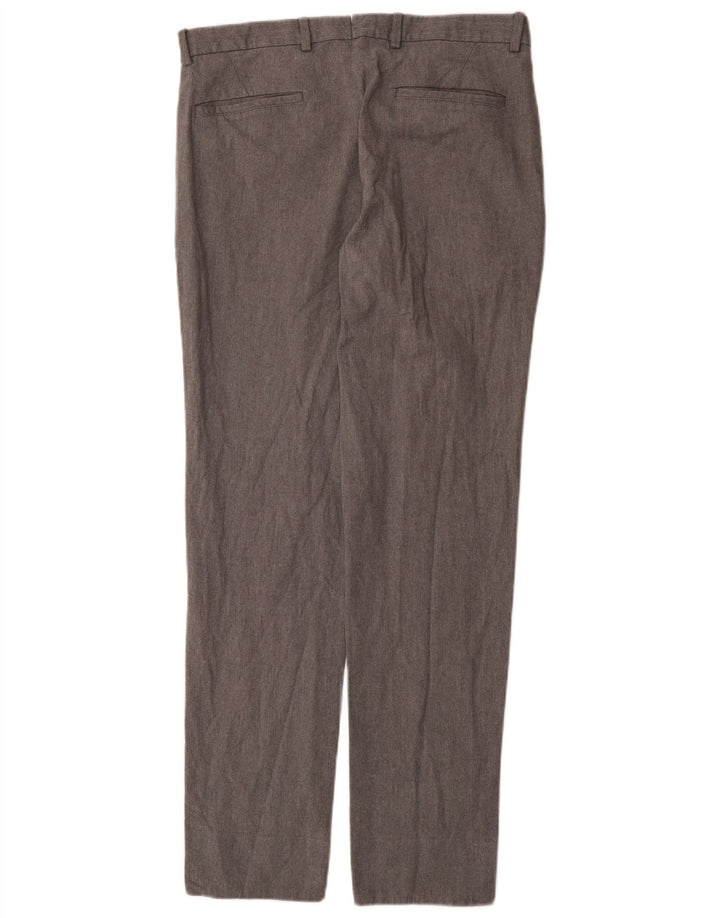 MASSIMO DUTTI Mens Slim Suit Trousers EU 42 Large W32 L32 Grey