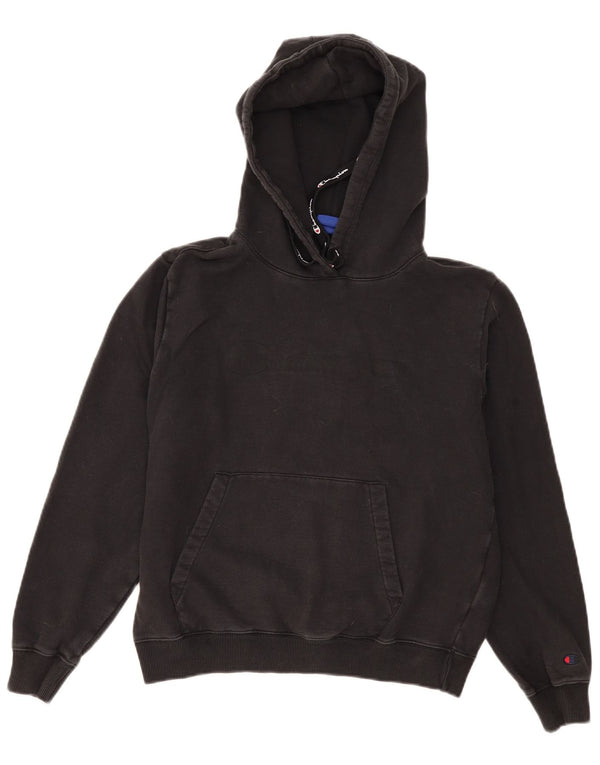 Felpa con cappuccio da donna Champion UK 16 grande cotone nero