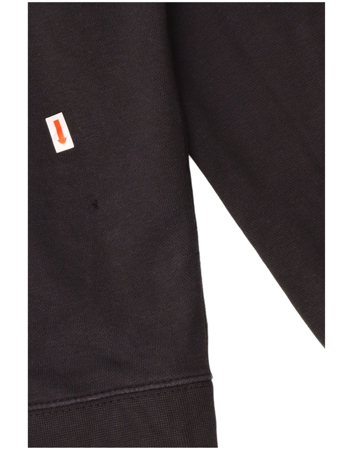 Felpa con cappuccio grafica Nike da uomo in cotone nero medio