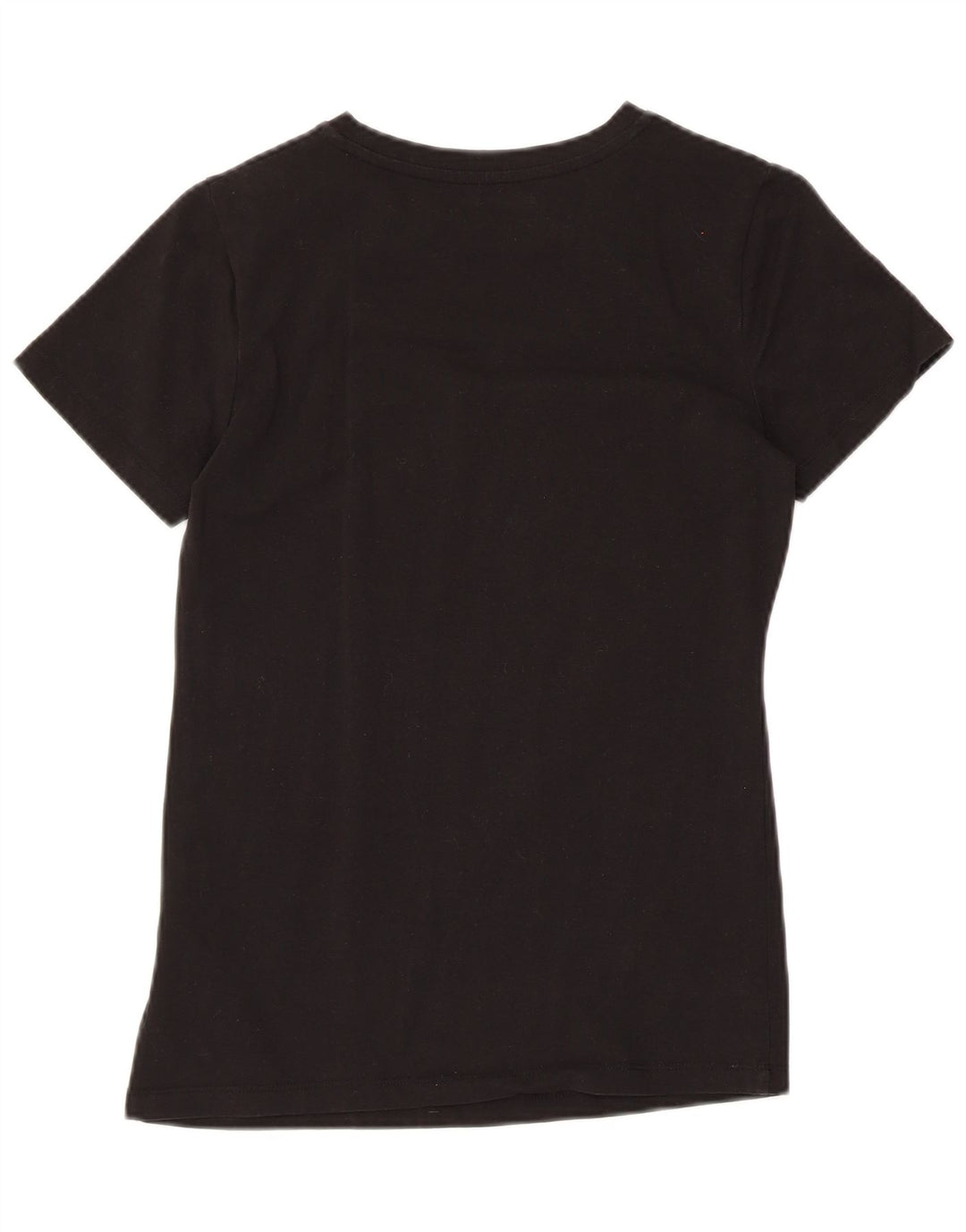 CALVIN KLEIN JEANS T-shirt grafica da donna Top UK 6 XS Cotone nero