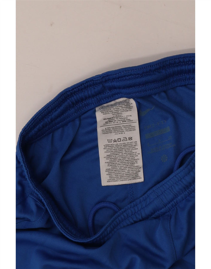 Pantaloncini sportivi Nike da uomo Dri Fit piccoli blu in poliestere color block