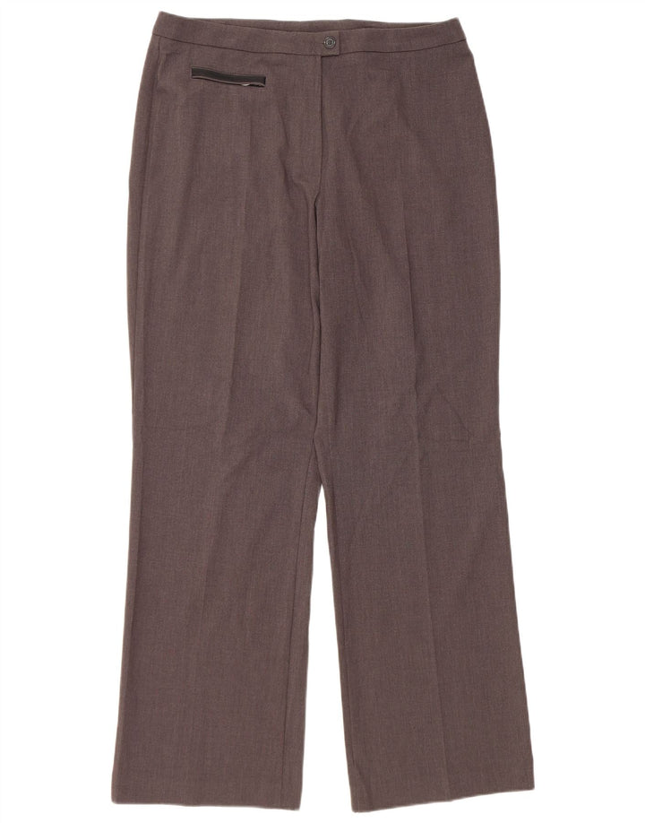 Pantaloni casual dritti da donna Marks & Spencer UK 14 Medium W32 L31 Grigio