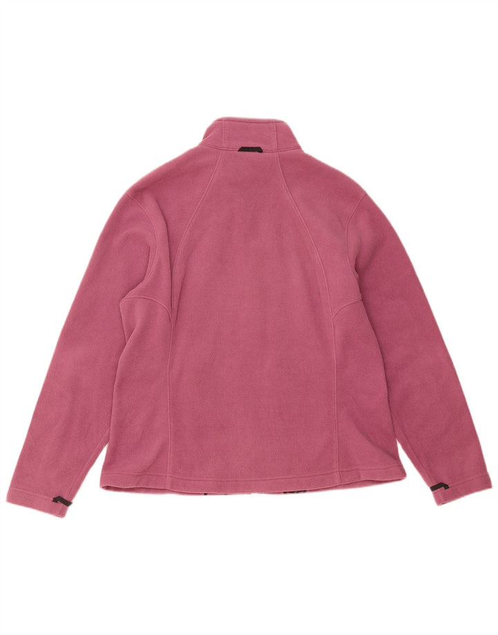 Giacca in pile foderata da donna Jack Wolfskin UK 18/20 XL poliestere rosa
