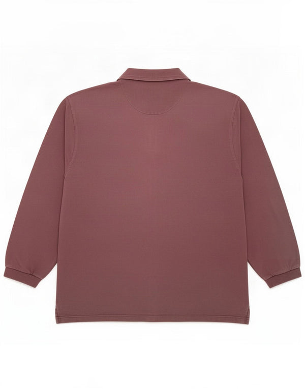 Fat Face Mens Polo Neck Sweatshirt Jumper Large Purple Cotton