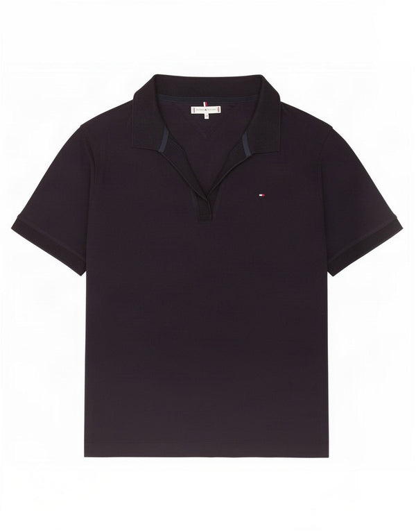 Polo da donna Tommy Hilfiger UK 20 2XL Lyocell blu navy