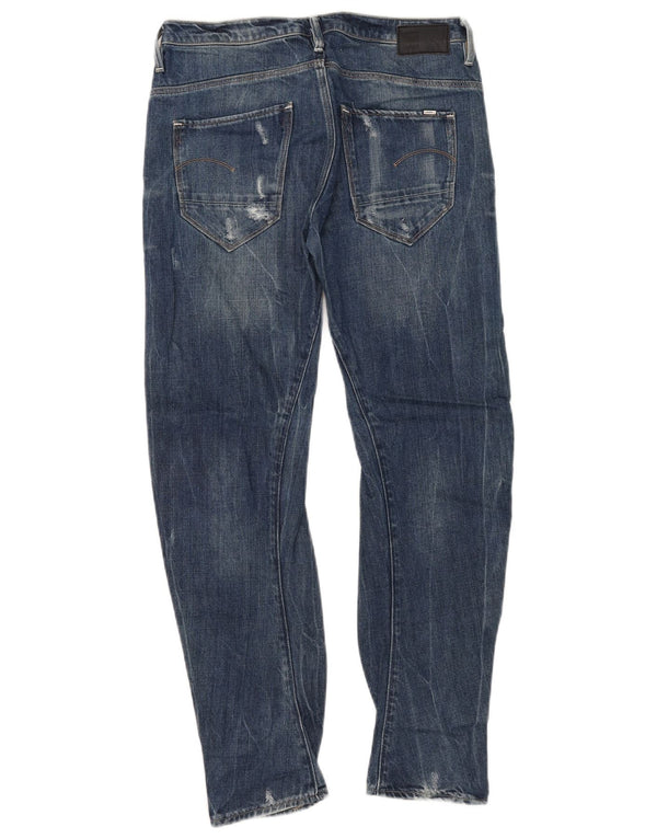 Jeans slim banana effetto consumato da donna G-Star W25 L28 cotone blu