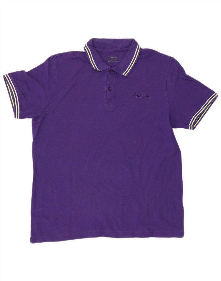 Polo da uomo Lotto grande viola