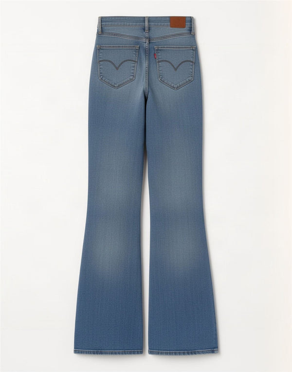 Jeans Levi's da donna 725 bootcut a vita alta W28 L32 cotone blu