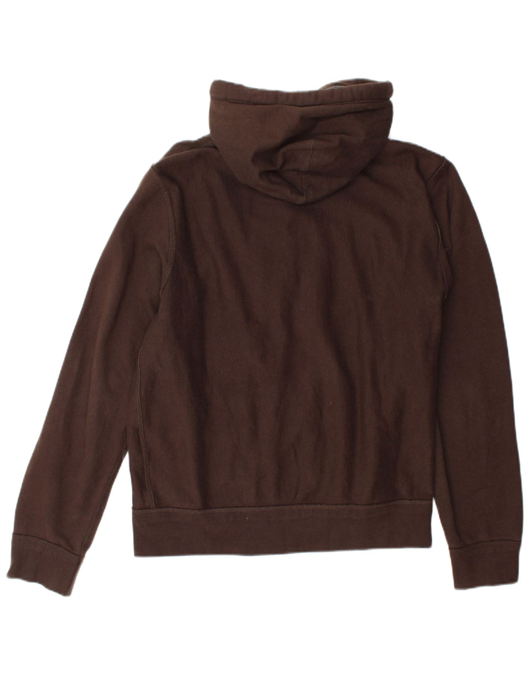 Maglione con cappuccio e zip grafica da uomo Zara EU 40 Marrone medio