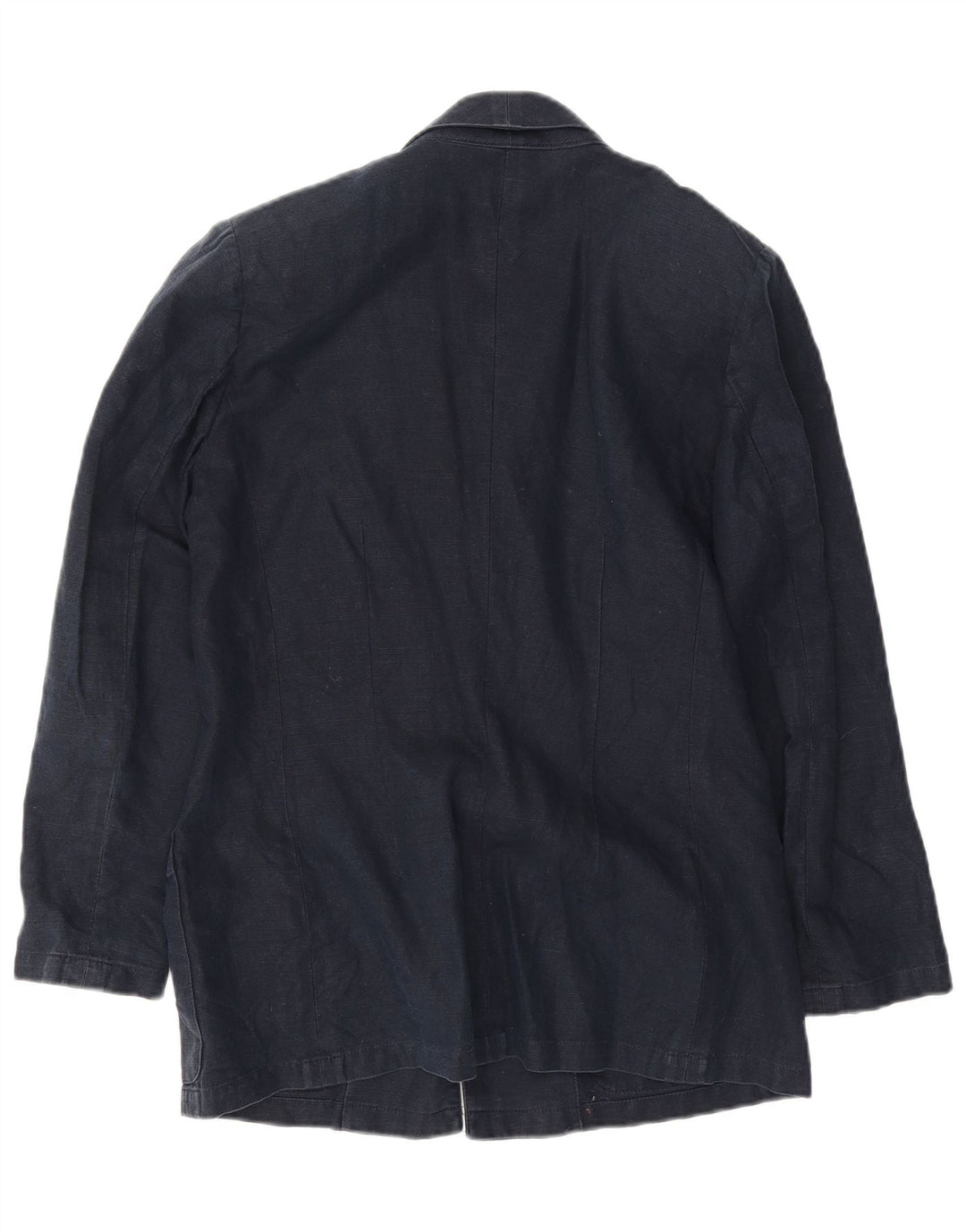 Luisa Spagnoli Giacca Blazer da Donna a 1 Bottone UK 10 Piccola Blu Navy